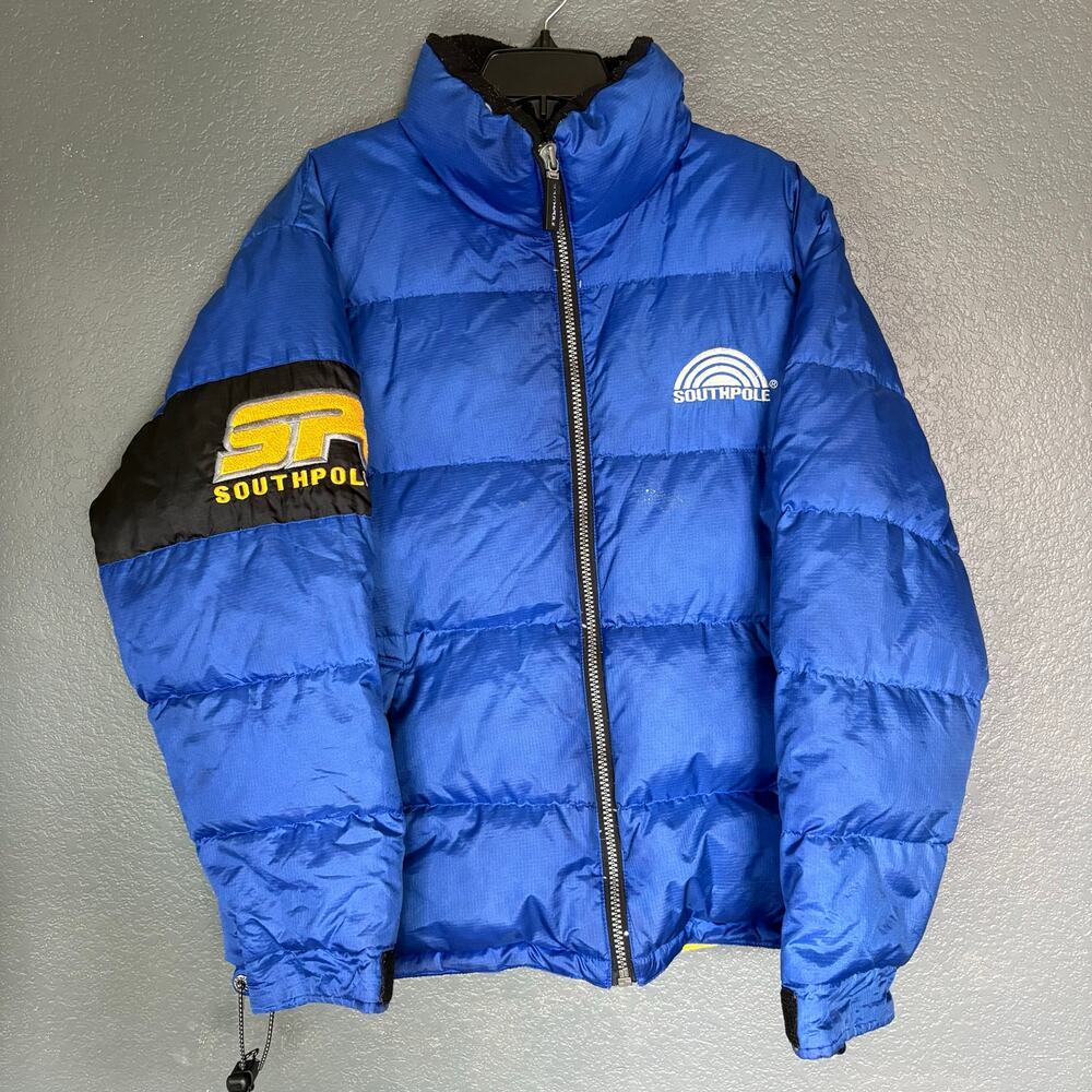 Y2K Skater Southpole Gear Puffer Jacket Mens L Blue Outdoors Winter 2000s